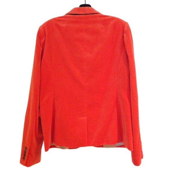 J.Crew Velvet Schoolboy Blazer Jacket Burnt Orange 16T NWT - Picture 2 of 5